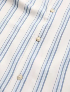 Relaxed Fit Striped Short Sleeve Shirt
