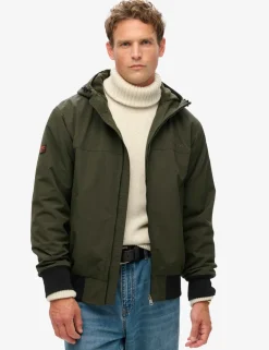 Relaxed Fit Surplus Hooded Bomber Jacket