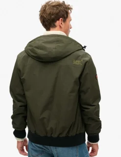 Relaxed Fit Surplus Hooded Bomber Jacket