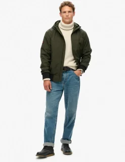 Relaxed Fit Surplus Hooded Bomber Jacket