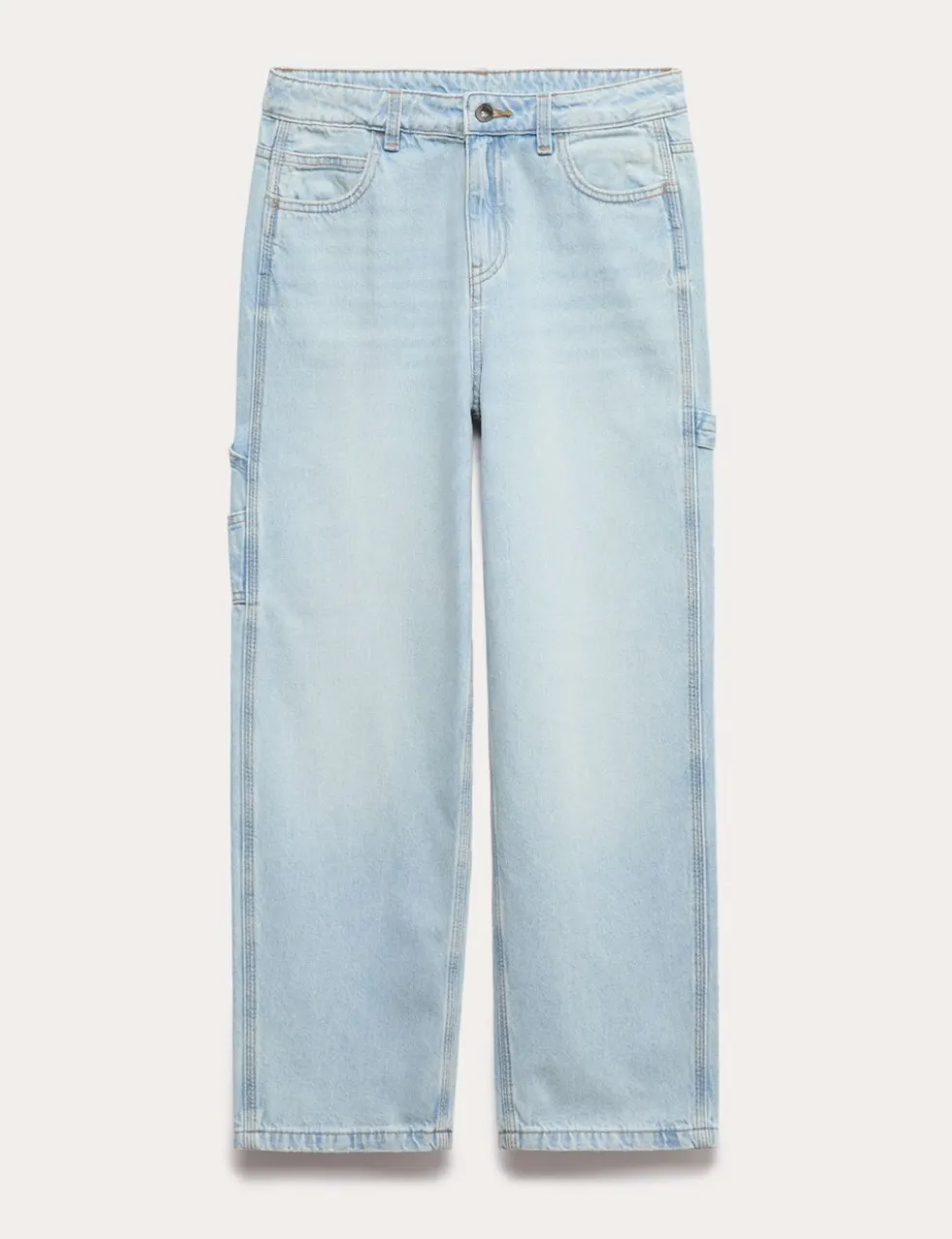 Relaxed Pure Cotton Carpenter Jeans (6-16 Yrs)