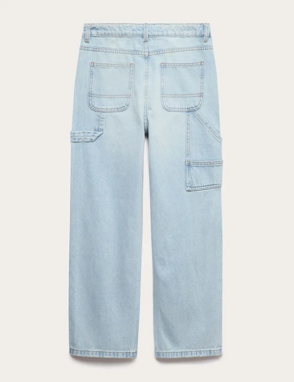 Relaxed Pure Cotton Carpenter Jeans (6-16 Yrs)