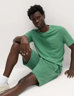 Relaxed Pure Cotton Garment Dyed T-Shirt