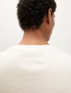Relaxed Pure Cotton Waffle T-Shirt