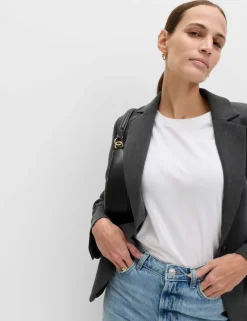 Relaxed Tailored Single-Breasted Blazer