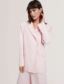 Relaxed Wrap Longline Blazer
