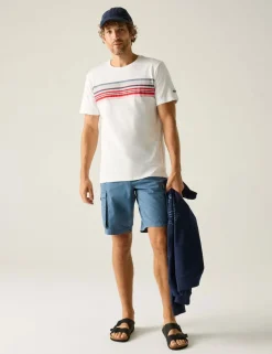 Rendro Pure Cotton Striped T-Shirt