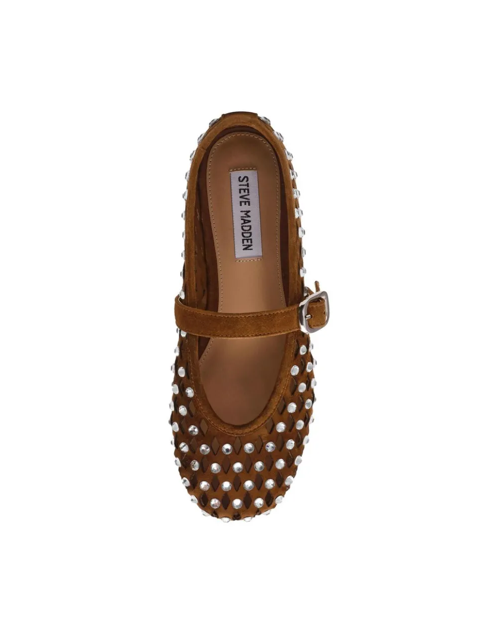 Rerun Suede Embellished Flat Pumps