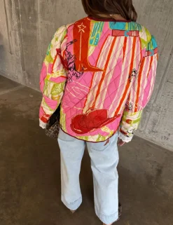 Reversible Patchwork Quilted Jacket