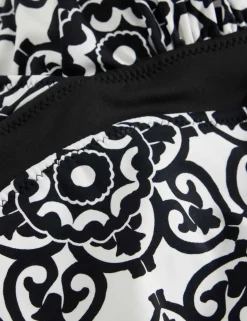 Reversible Printed Wrap Halterneck Swimsuit