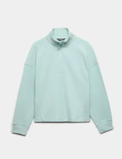 Rib Half Zip Yoga Sweatshirt