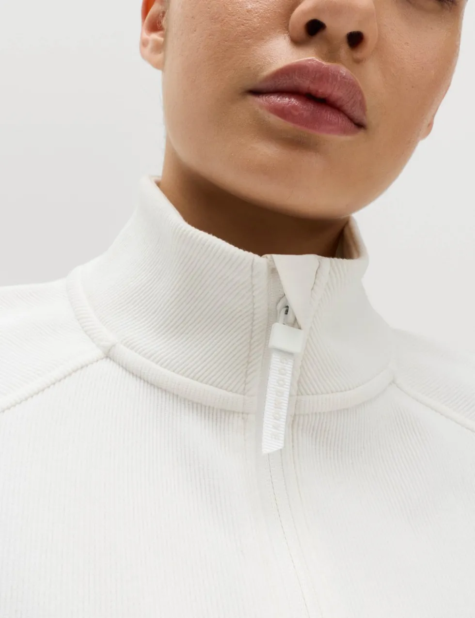 Rib Half Zip Yoga Sweatshirt