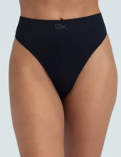 Rib Seamless High Waisted Thong
