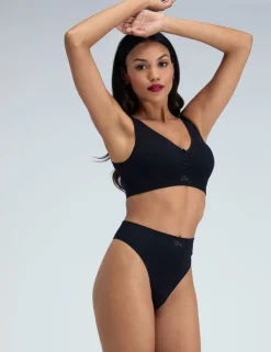 Rib Seamless High Waisted Thong