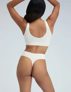 Rib Seamless High Waisted Thong