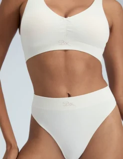 Rib Seamless High Waisted Thong
