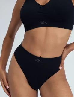 Rib Seamless Ruche Non Wired Bralette