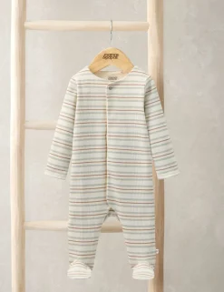 Rib Stripe Sleepsuit (6½lbs-12 Mths)