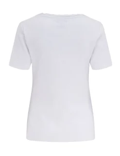 Ribbed Henley T-Shirt & Seersucker Trouser Pyjama Set