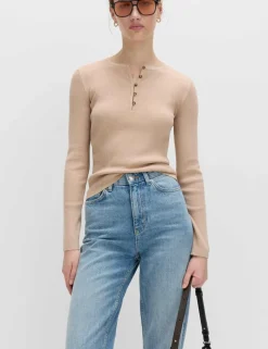 Ribbed Slim Fit Knitted Top