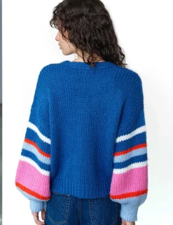 Ribbed V-Neck Cardigan