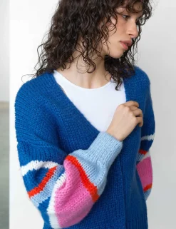 Ribbed V-Neck Cardigan