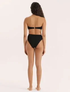 Rivia High-Waist High-Leg Crinkle Bikini Bottom