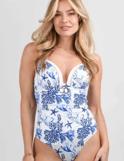 Riviera Tummy Control Printed Padded Swimsuit