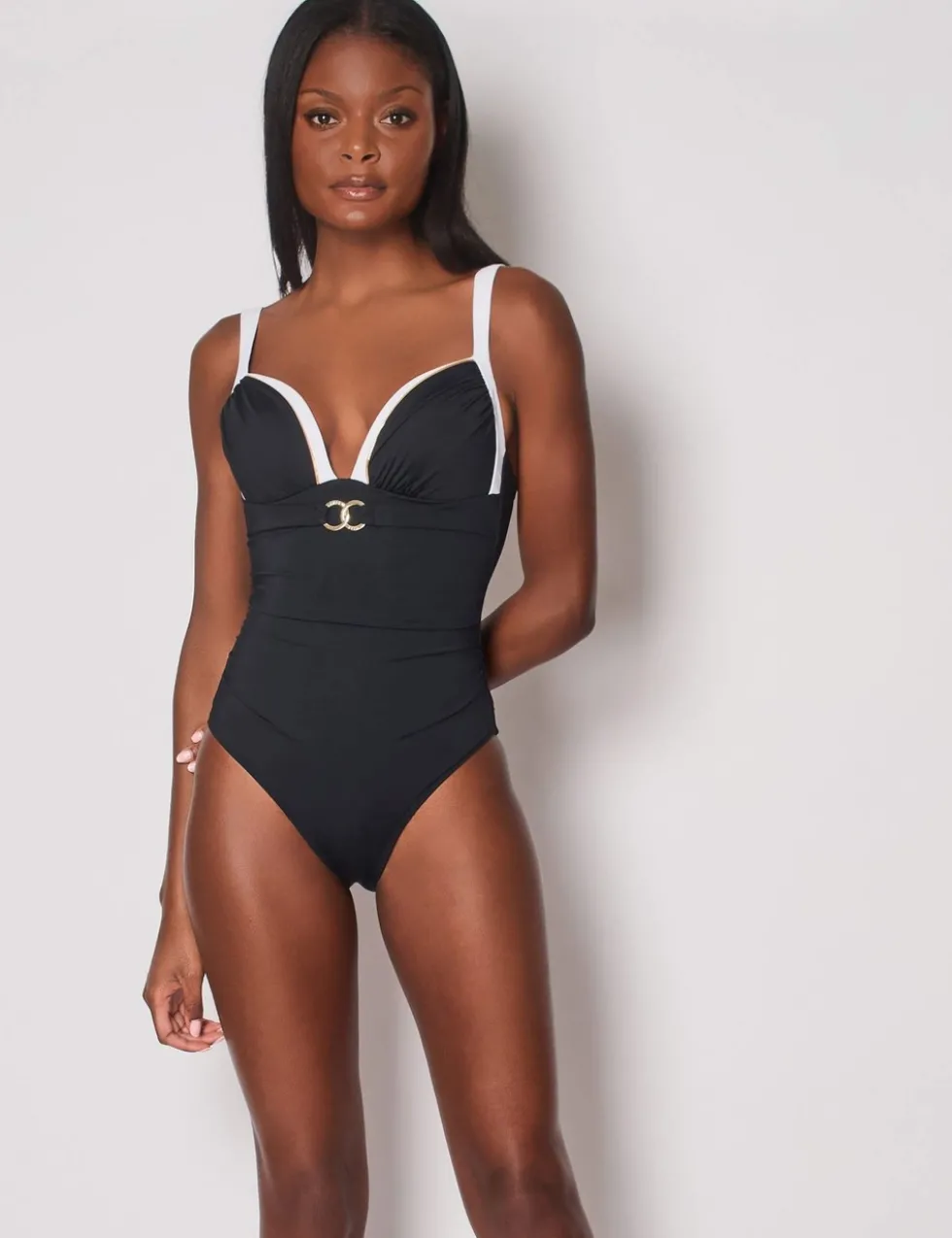 Riviera Tummy Control Ruched Padded Swimsuit
