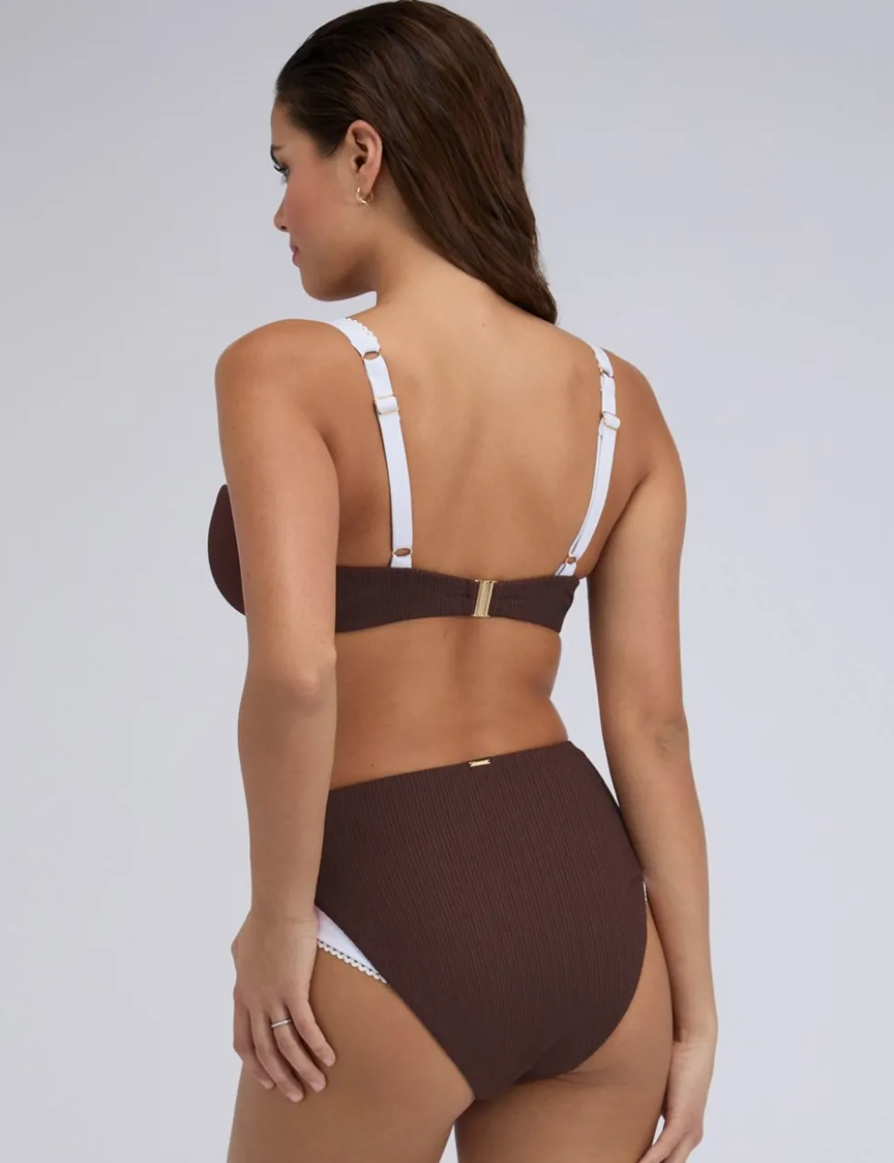 Rivoli Picot Textured Wired Bikini Top (B-G)
