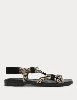 Rope Detail Strappy Gladiator Sandals