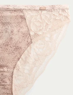 Rosalie Silk & Lace High Leg Knickers