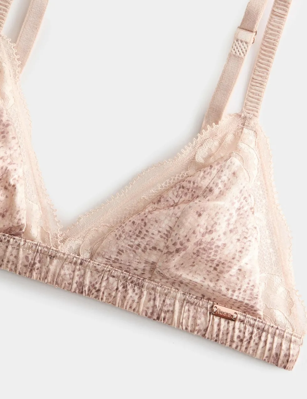 Rosalie Silk & Lace Non Wired Bralette (A-E)