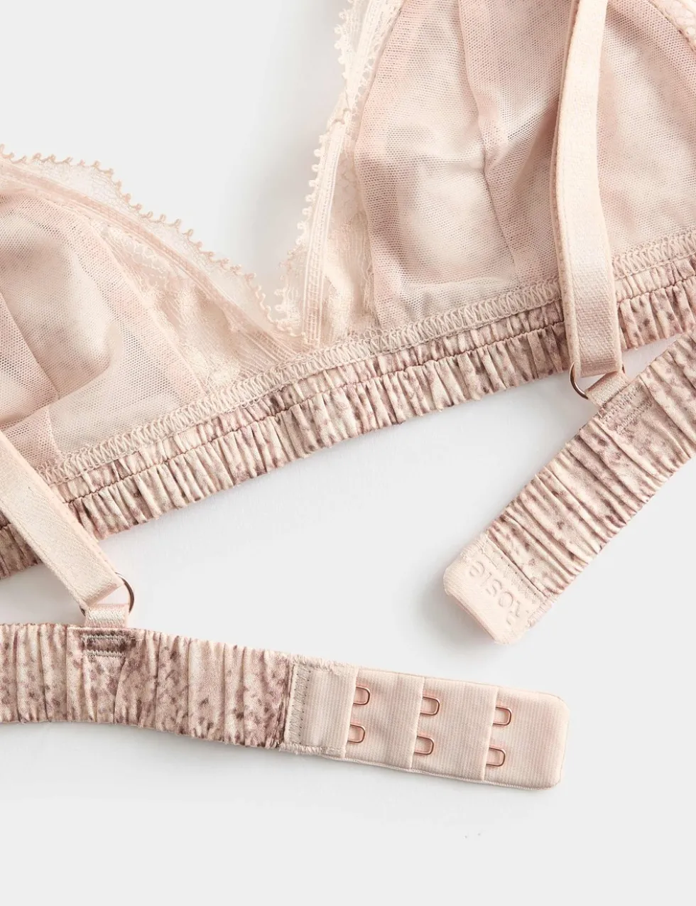 Rosalie Silk & Lace Non Wired Bralette (A-E)