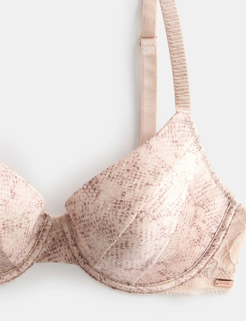 Rosalie Silk & Lace Wired Full Cup Bra (A-E)
