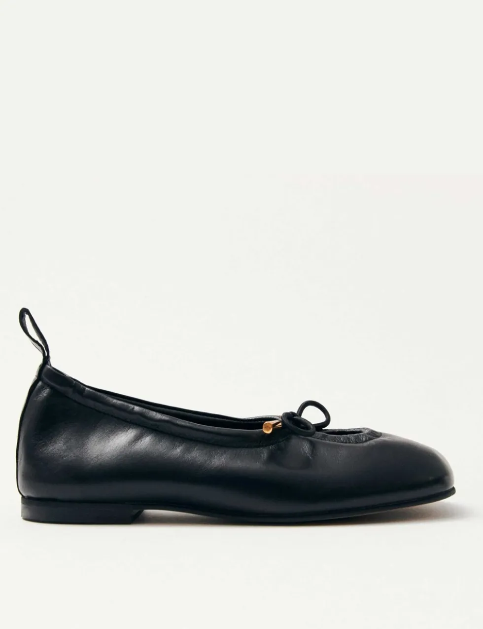 Rosalind Leather Tie Detail Ballet Pumps