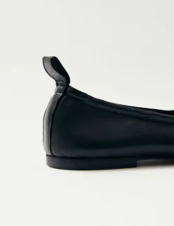 Rosalind Leather Tie Detail Ballet Pumps