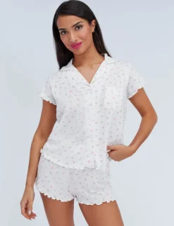 Rosebud Pointelle Shortie Set