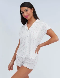 Rosebud Pointelle Shortie Set