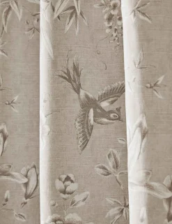 Rowsham Garden Pure Cotton Pencil Pleat Blackout Curtains