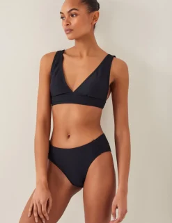 Ruched High Waisted Bikini Bottoms