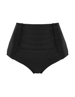 Ruched High Waisted Bikini Bottoms