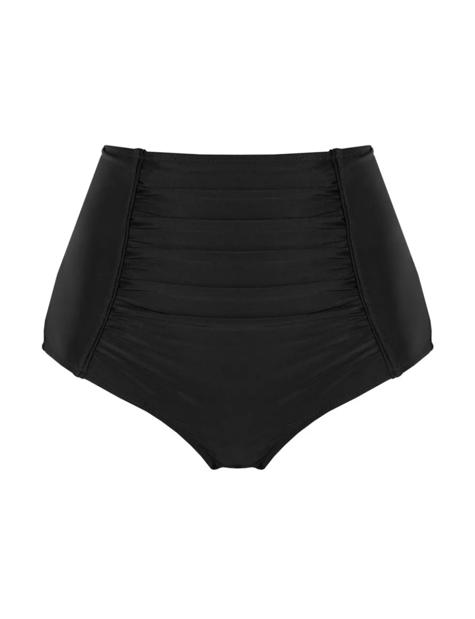 Ruched High Waisted Bikini Bottoms