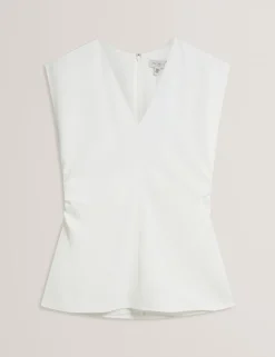 Ruched V-Neck Top