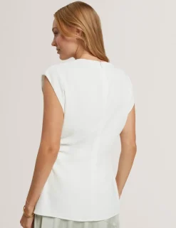 Ruched V-Neck Top