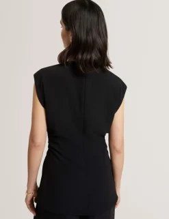 Ruched V-Neck Top