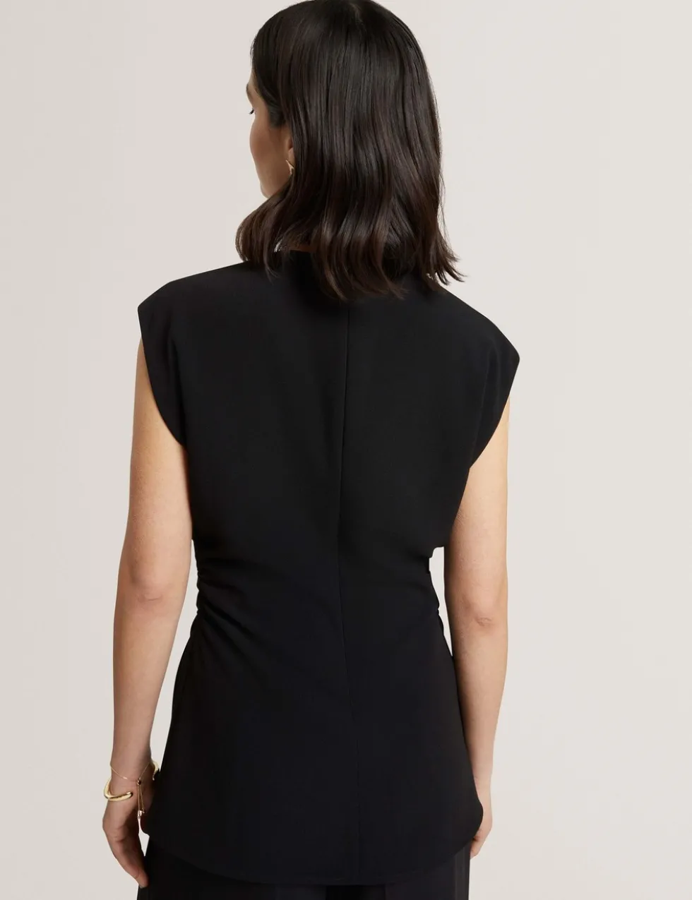 Ruched V-Neck Top