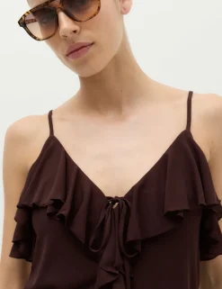 Ruffle Floaty Cami Top