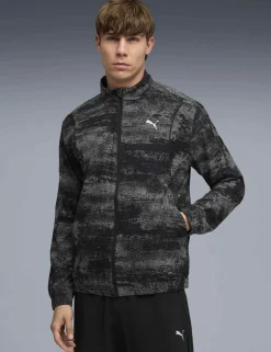 Run Velocity Graphic Print Sports Jacket