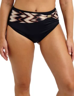 Sabana Striped High Waisted Bikini Bottoms